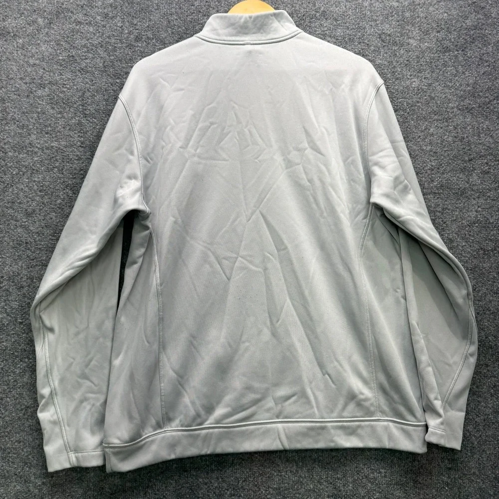 Nike Golf Sweatshirt Men's Size L Light Gray Therma-Fit 1/4 Zip Pullover‎